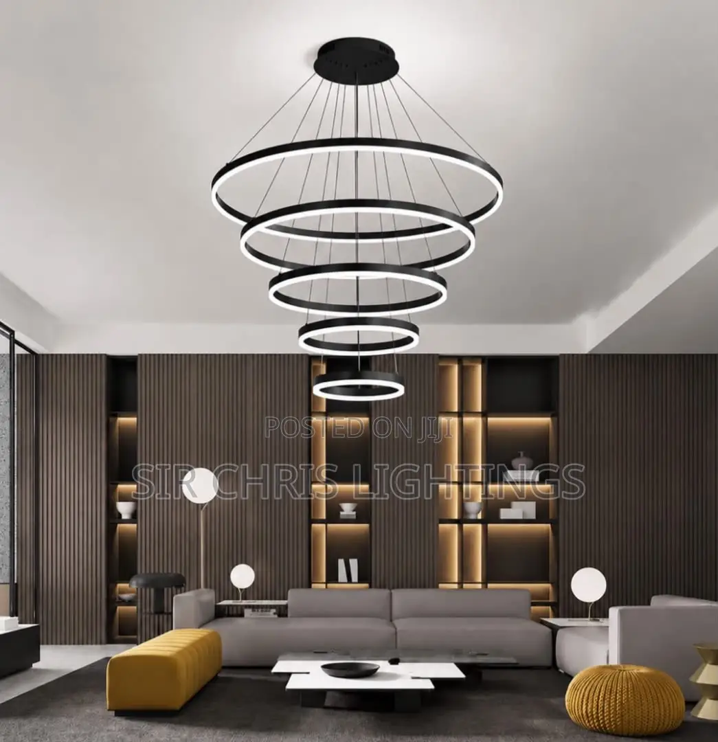 Modern and Minimalist Nordic Restaurant Pendant Light, Led Ring