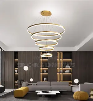 Modern and Minimalist Nordic Restaurant Pendant Light, Led Ring