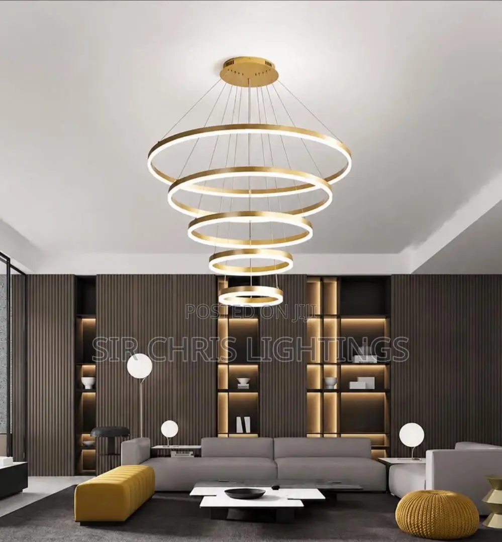 Modern and Minimalist Nordic Restaurant Pendant Light, Led Ring