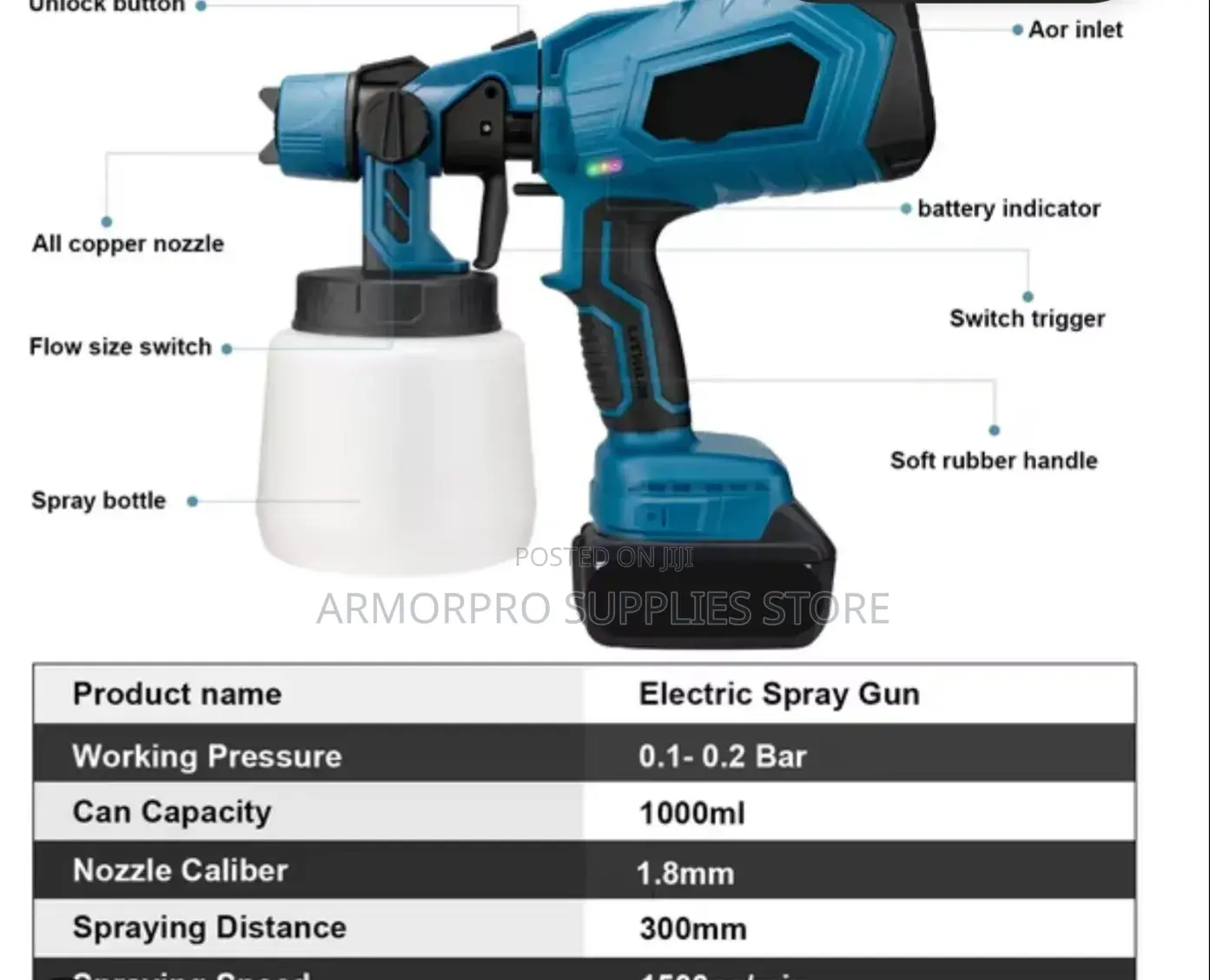 Max Budget Brand Battery-Powered Paint Sprayer
