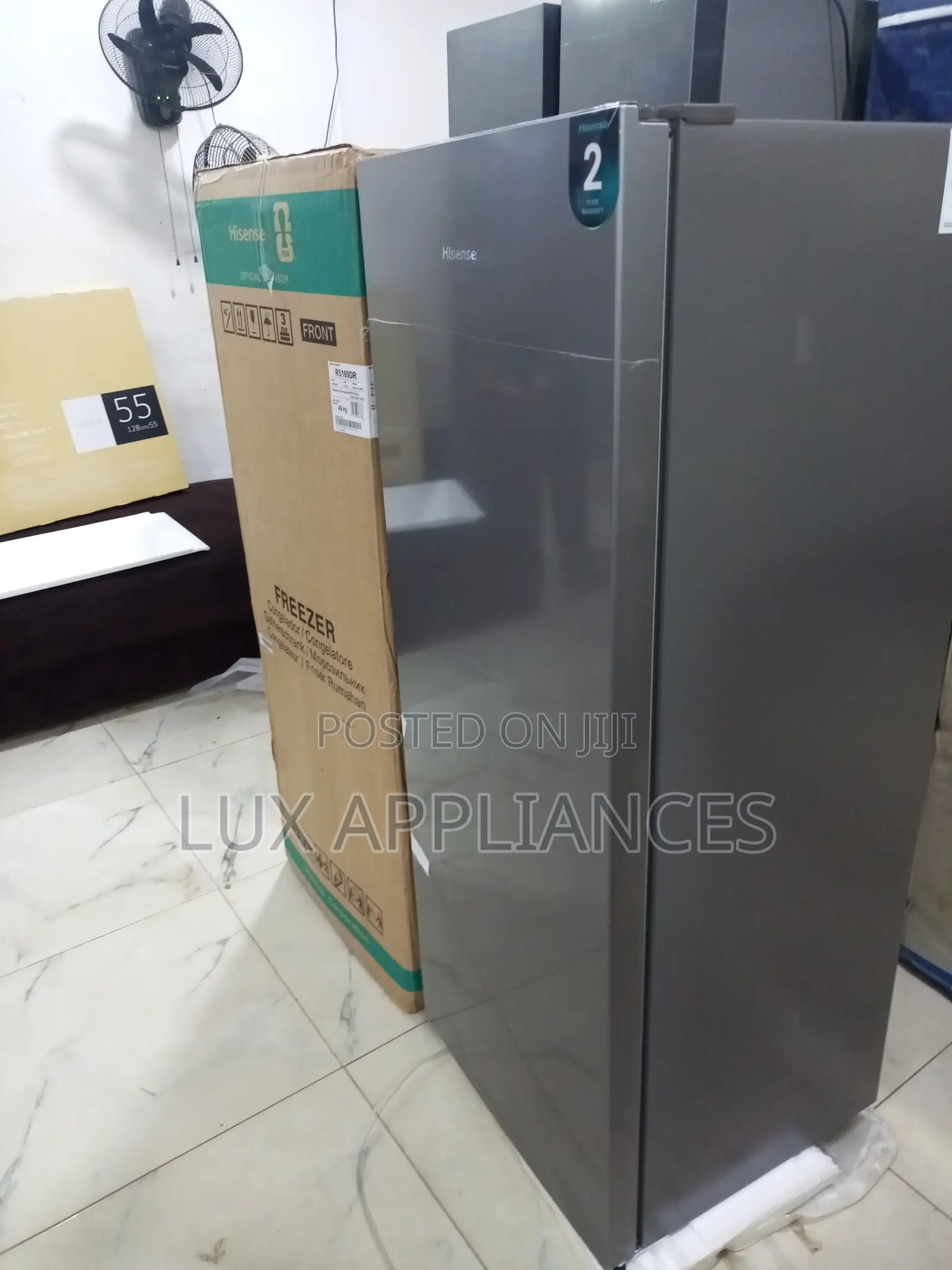 Hisense 190l Grey Standing Freezer