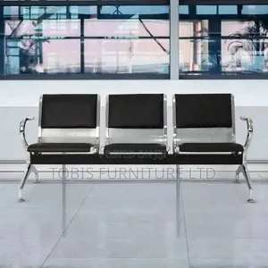 3-in-1 Airport Chair/Waiting Area Chair With Leather