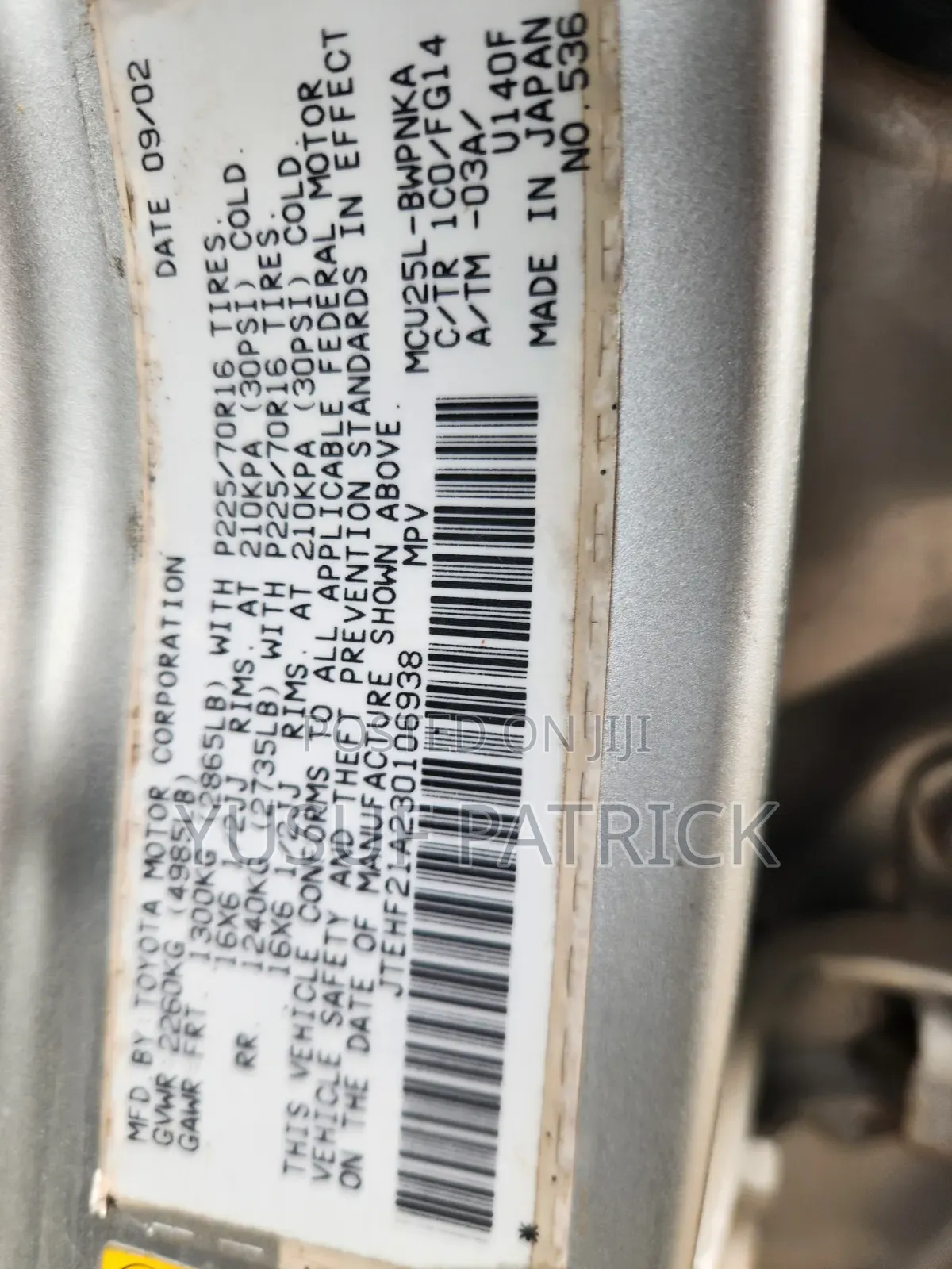 Toyota Highlander 2004 Silver