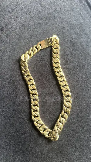 Gold-Tone Cuban Link Chain | Fashion Necklace | Unisex