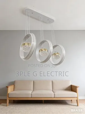3 Dropping White Body Chandelier