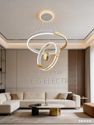 White and Gold Beautiful Chandelier