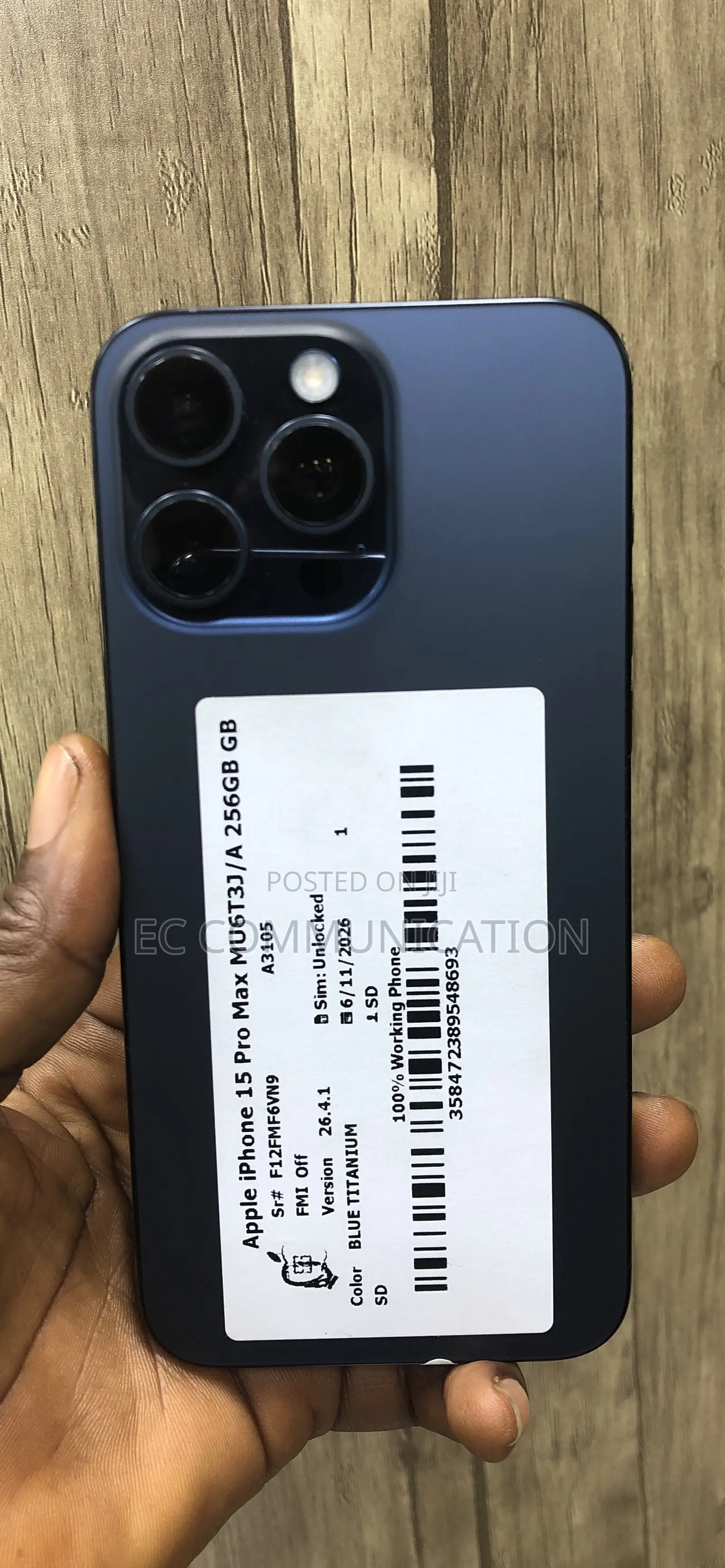 Apple iPhone 15 Pro Max 256 GB Blue