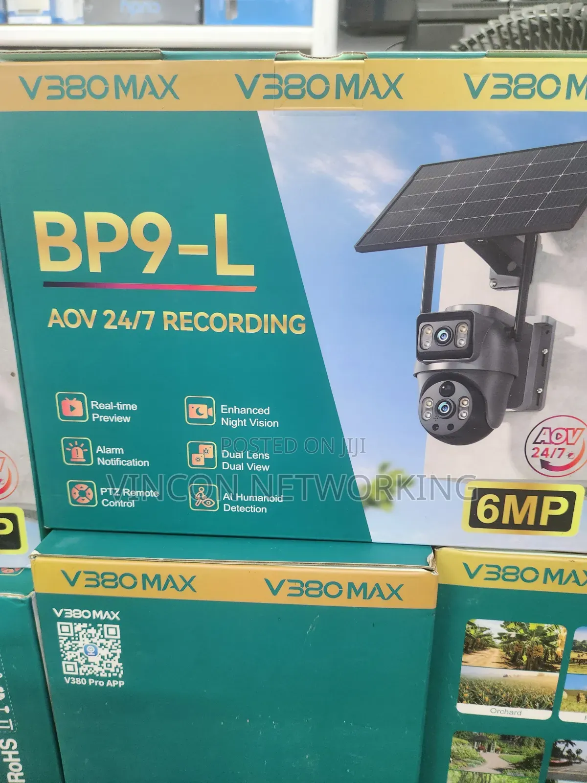V380max 6mp Dual-Lens Solar Camera
