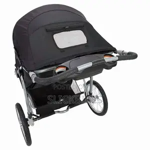 Baby Trend Expedition Double Jogger Stroller With Lockable Front Wheel