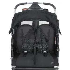 Baby Trend Expedition Double Jogger Stroller With Lockable Front Wheel