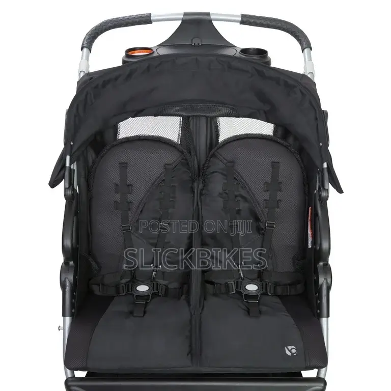 Baby Trend Expedition Double Jogger Stroller With Lockable Front Wheel