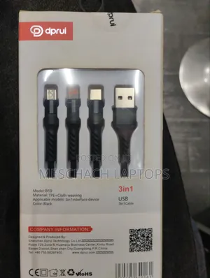 3 In 1 Usb Cable