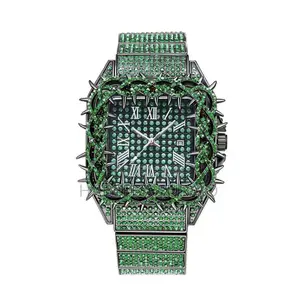 Pintime Luxury Iced-out Men’S Quartz Wristwatch – Stainless Steel