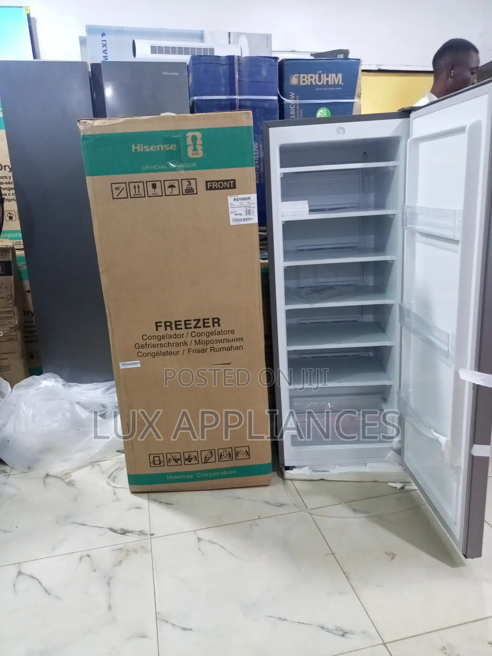 Hisense 190l Upright Freezer With Spacious Interior