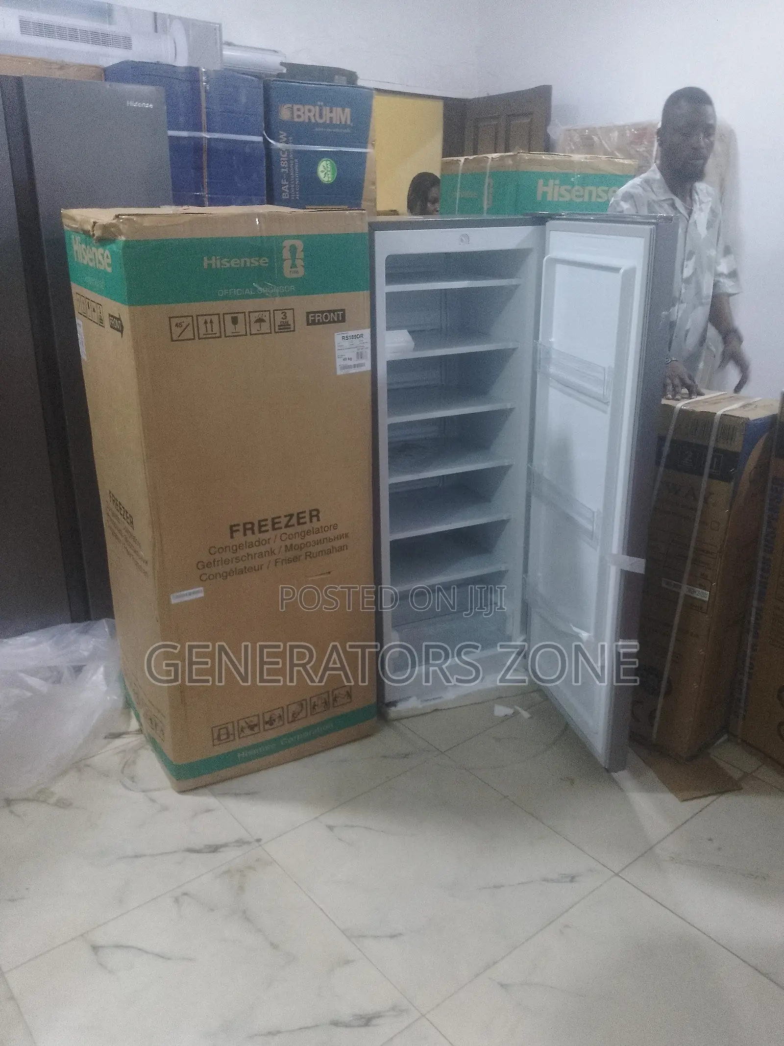 Hisense Re-189dr 190l Silver Upright Freezer