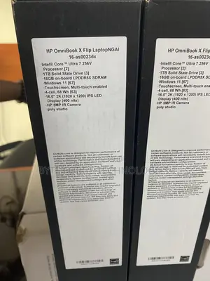 New Laptop HP OmniBook X Flip 16" 16GB Intel Core Ultra 7 SSD 1T