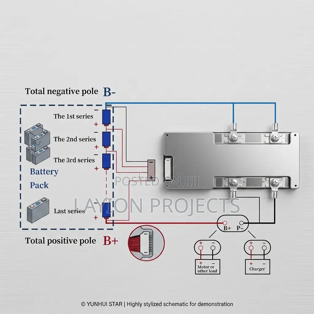 High-Quality 7s 80a BMS for Li-Ion Battery Pack