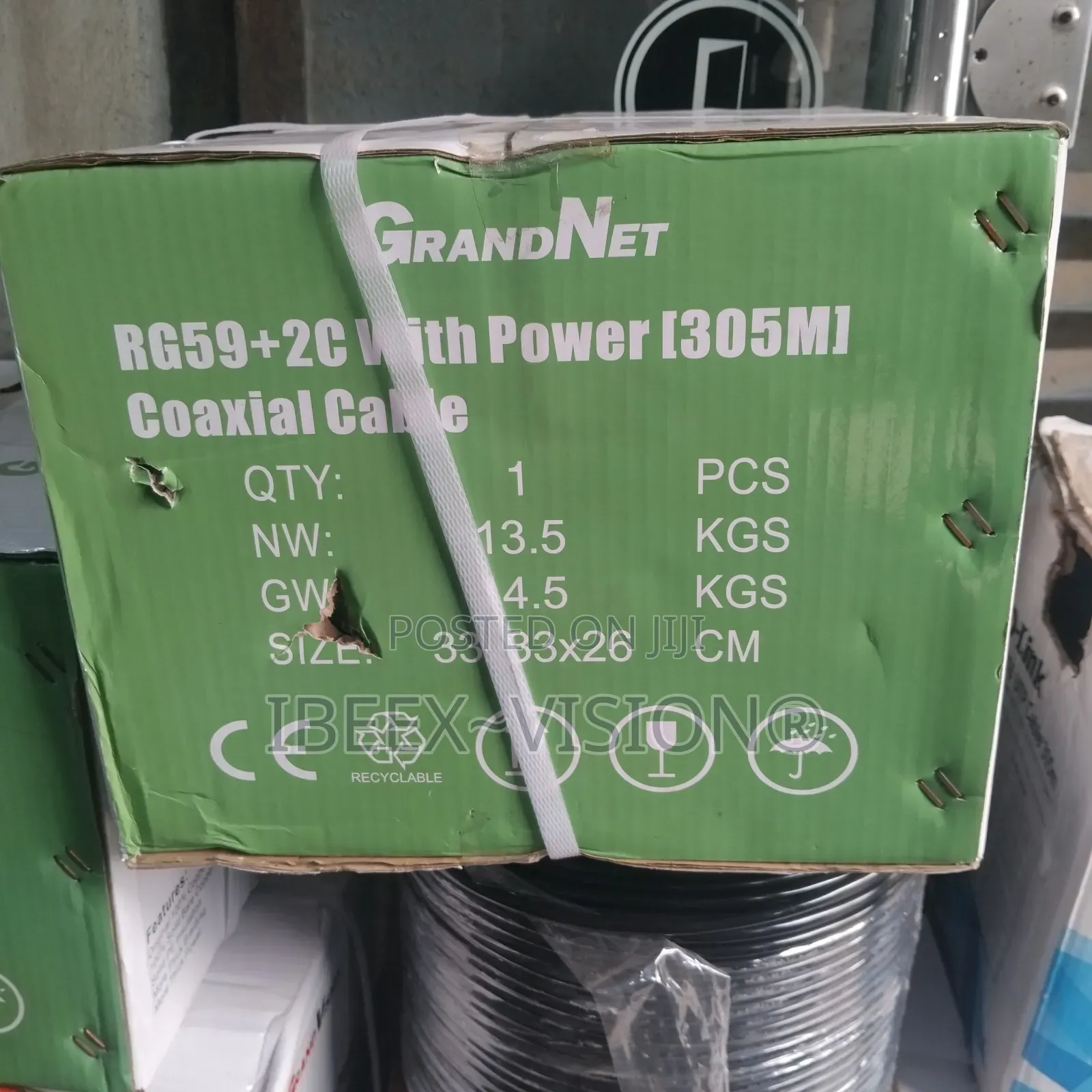 Rg59 Cable +2c Power 305m Grand Vision