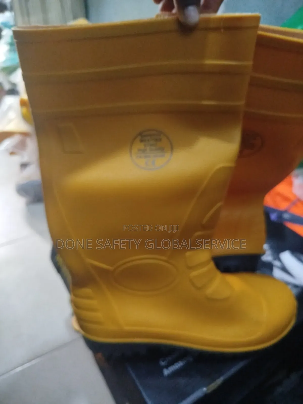 Safety Yellow Rain Boots
