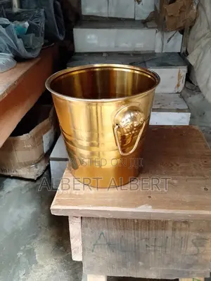 5l Stainless Steel Wine Champagne Bucket Gold