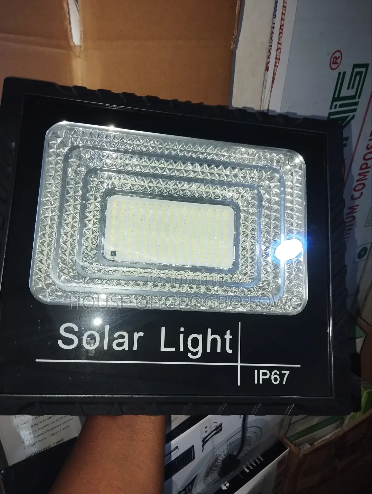 200watt Compound Street Light With Solar Panel Remote Control
