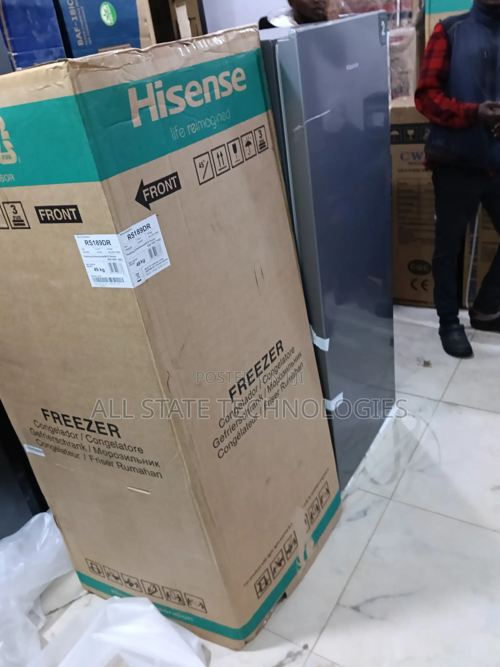 Hisense 190l Rs189dr Standing Freezer