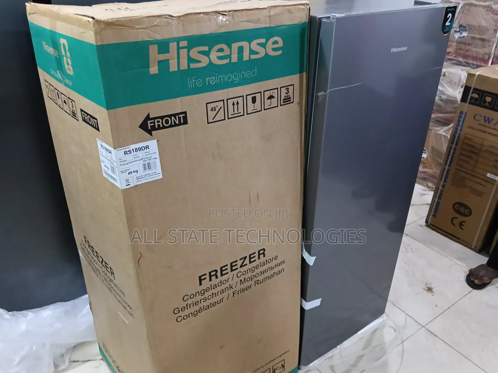 Hisense 190l Rs189dr Standing Freezer