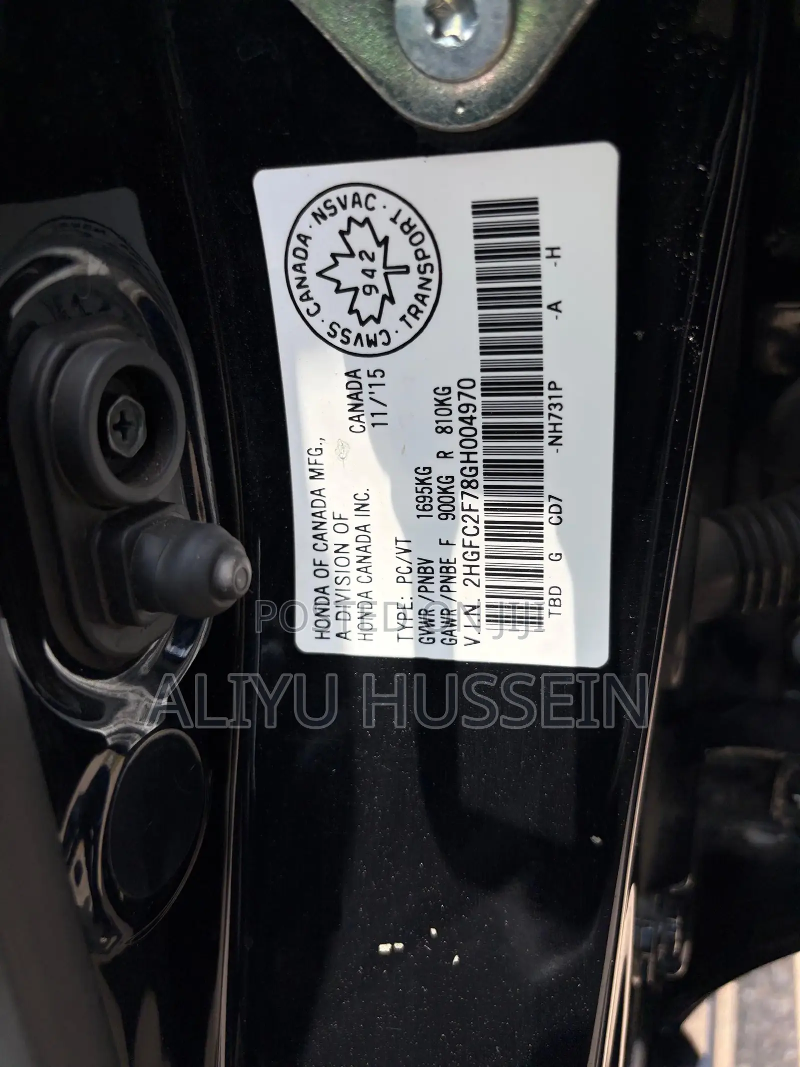 Honda Civic 2017 Black