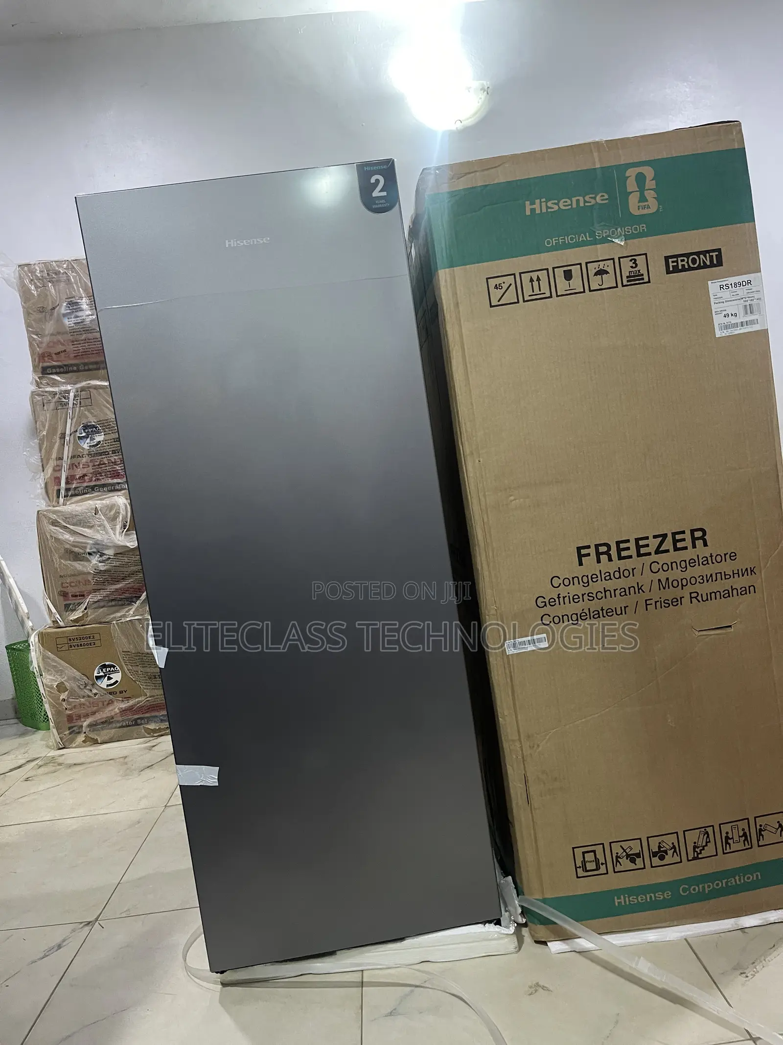 Durable Hisense Upright Freezer 189dr