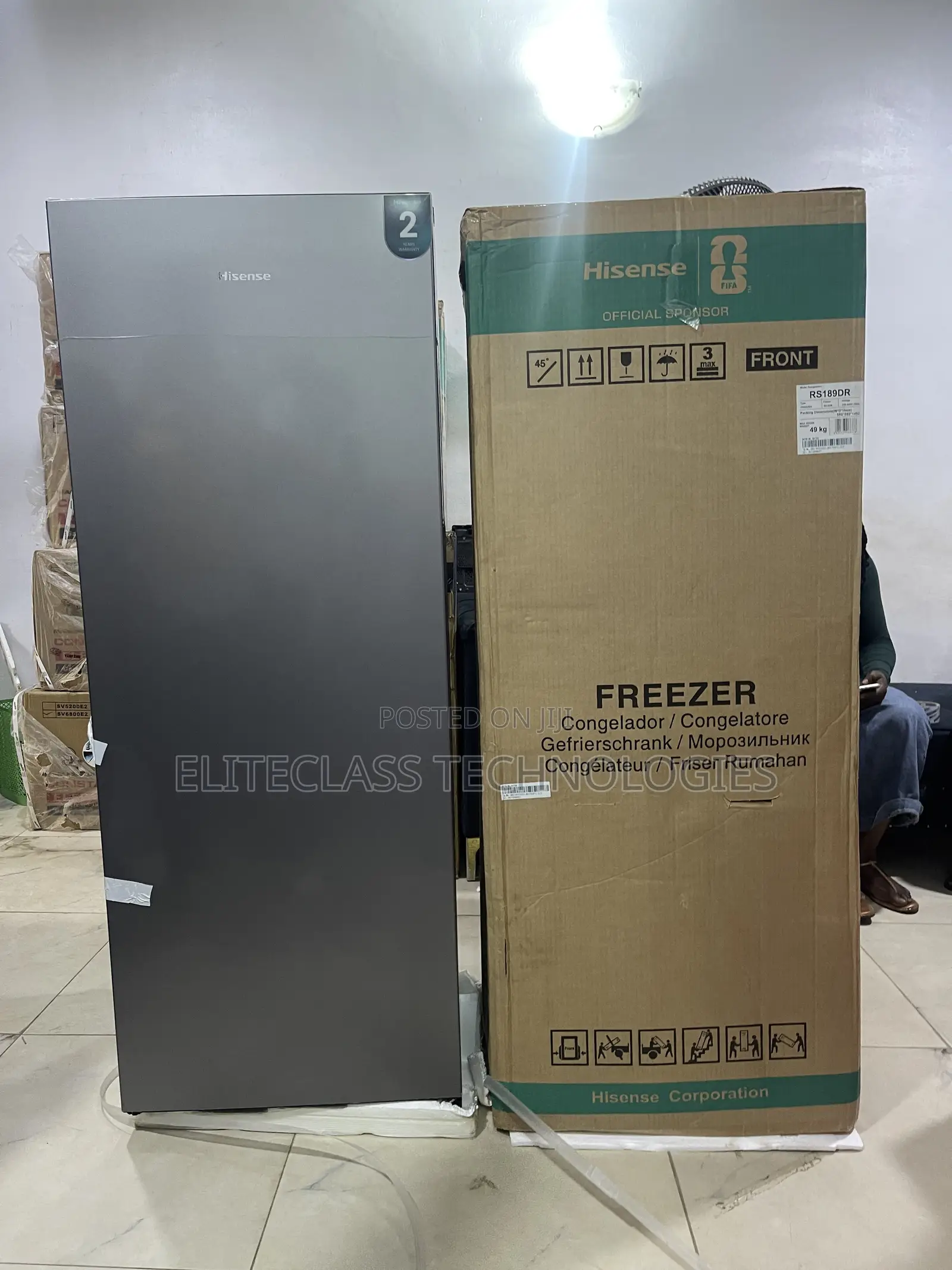 Hisense 190l Upright Standing Freezer 189dr