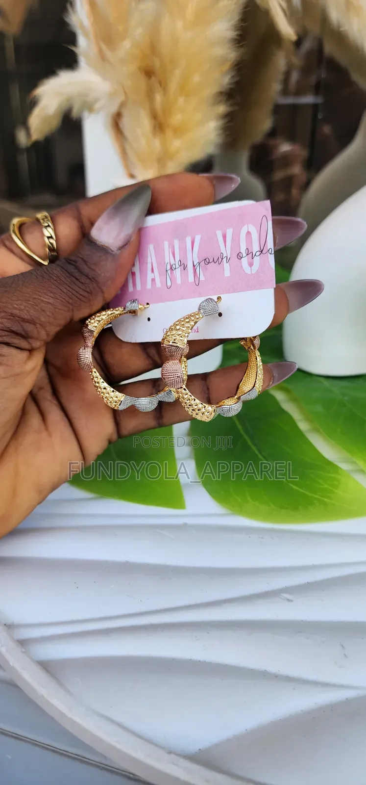 Loop Three Tone Earring