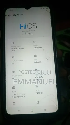 Tecno Spark Go 2023 64 GB Blue