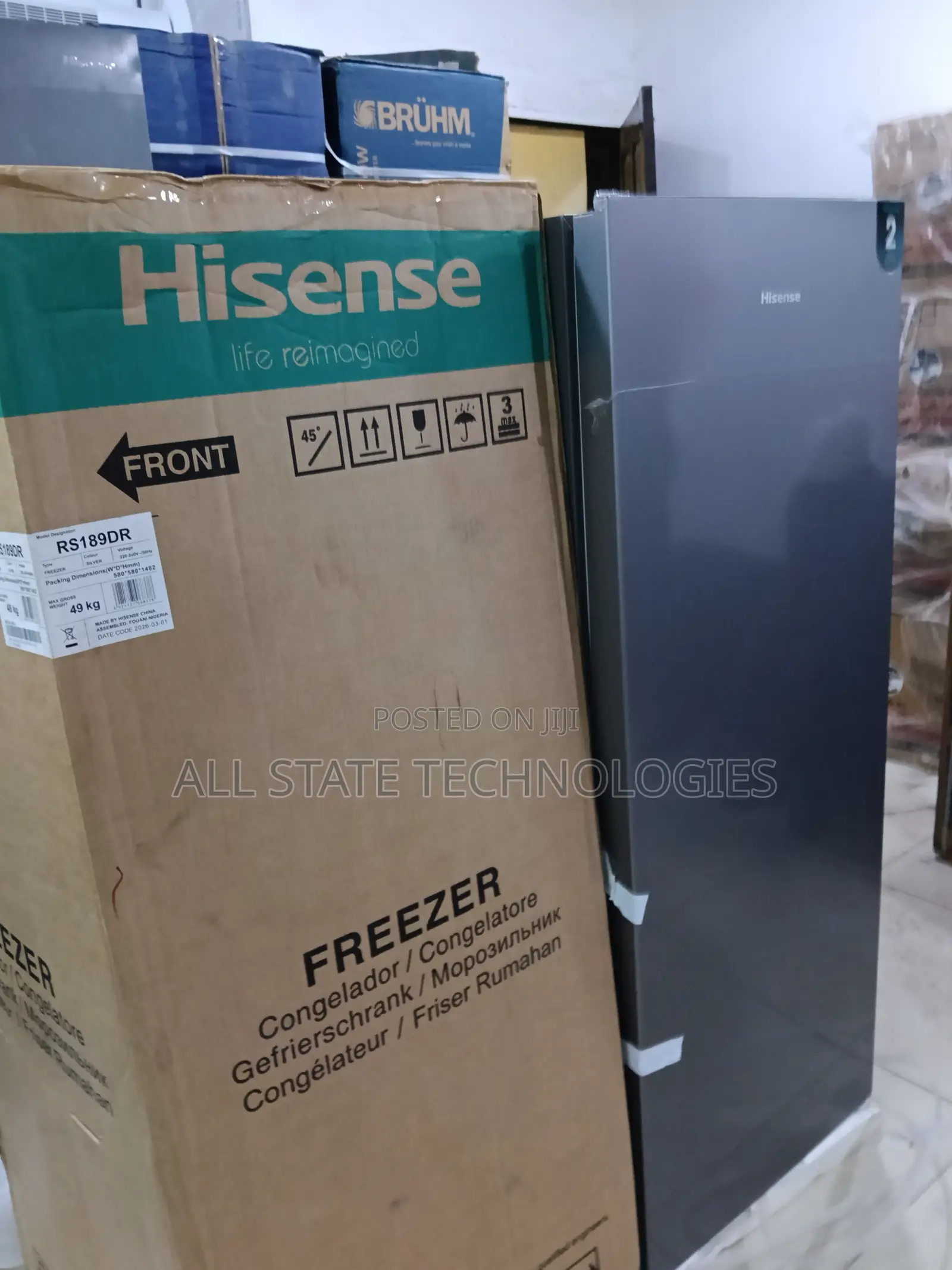 Hisense Rs189dr 190l Vertical Freezer
