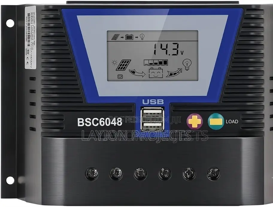 60a PWM Solar Charge Controller (12v/24v/36v/48v Auto)