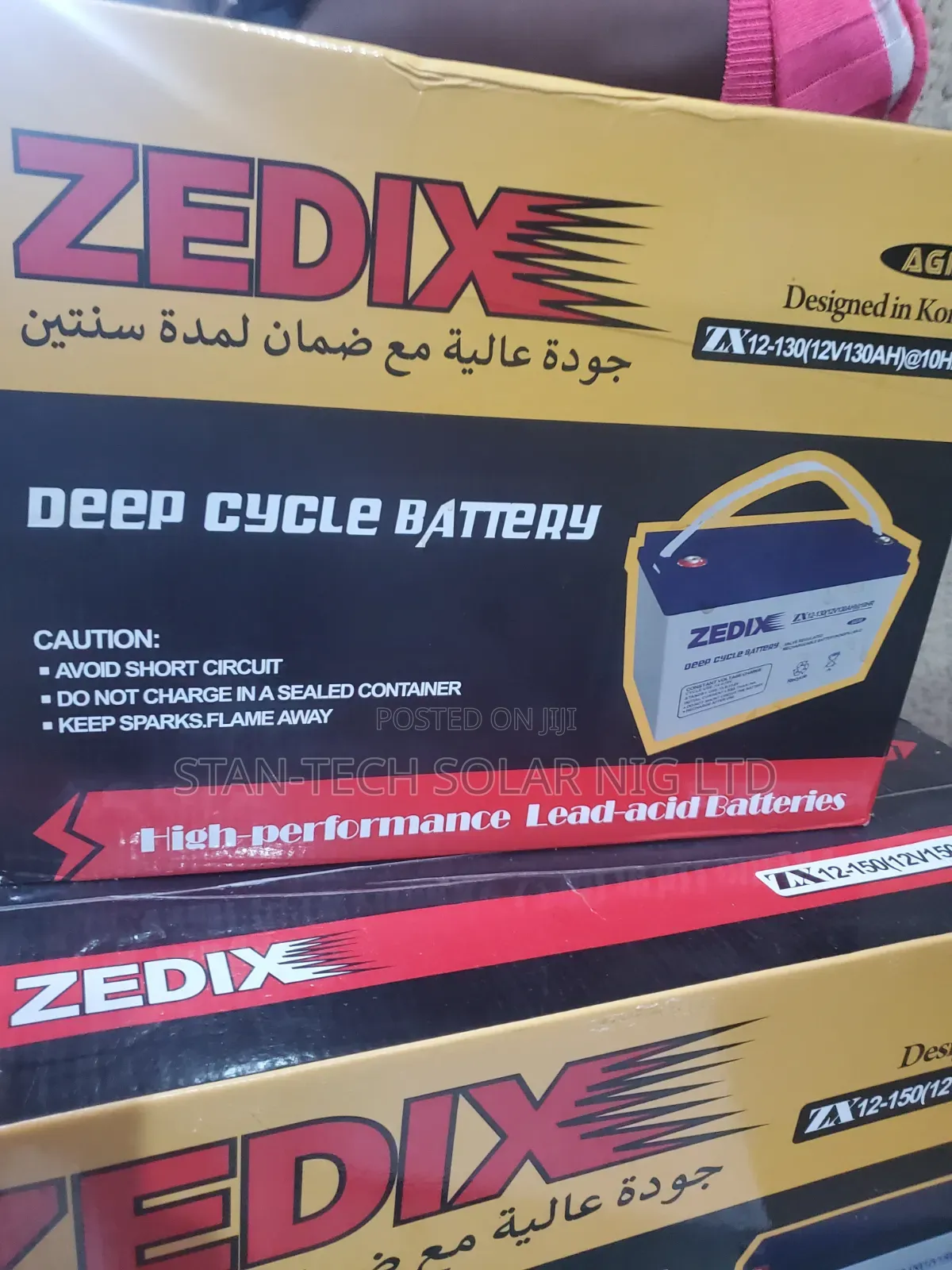 Zedix 130ah Deep Cycle Battery