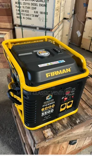 Firman Fig5880 Inverter Petrol Generator – 5.5kva | Super Silent |