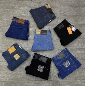 High Quality Denim Striaght Cut Jeans