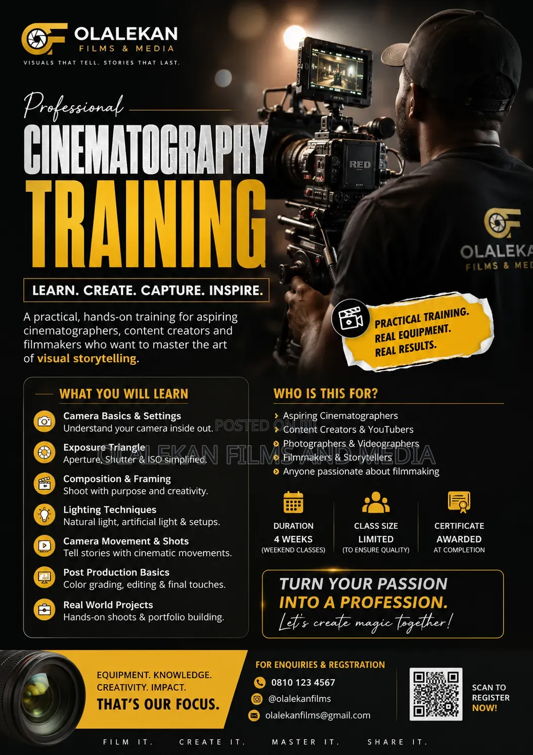 Cinematography Training