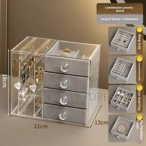 4+2 Doors Multifunctional Jewelry Box Available Colours: