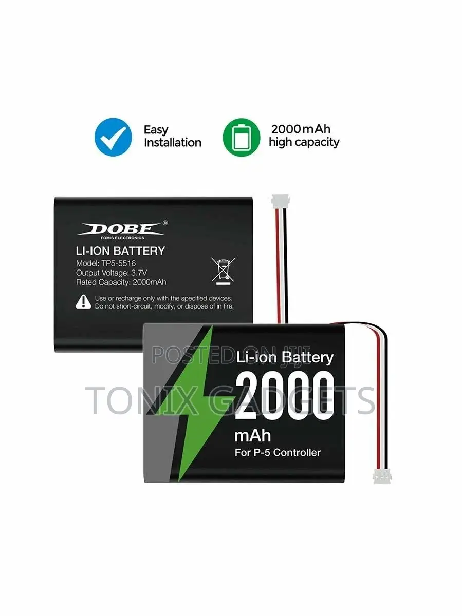 Dobe Replacement Battery Pack for Ps5