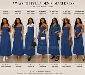 Obre Denim Tube Gown