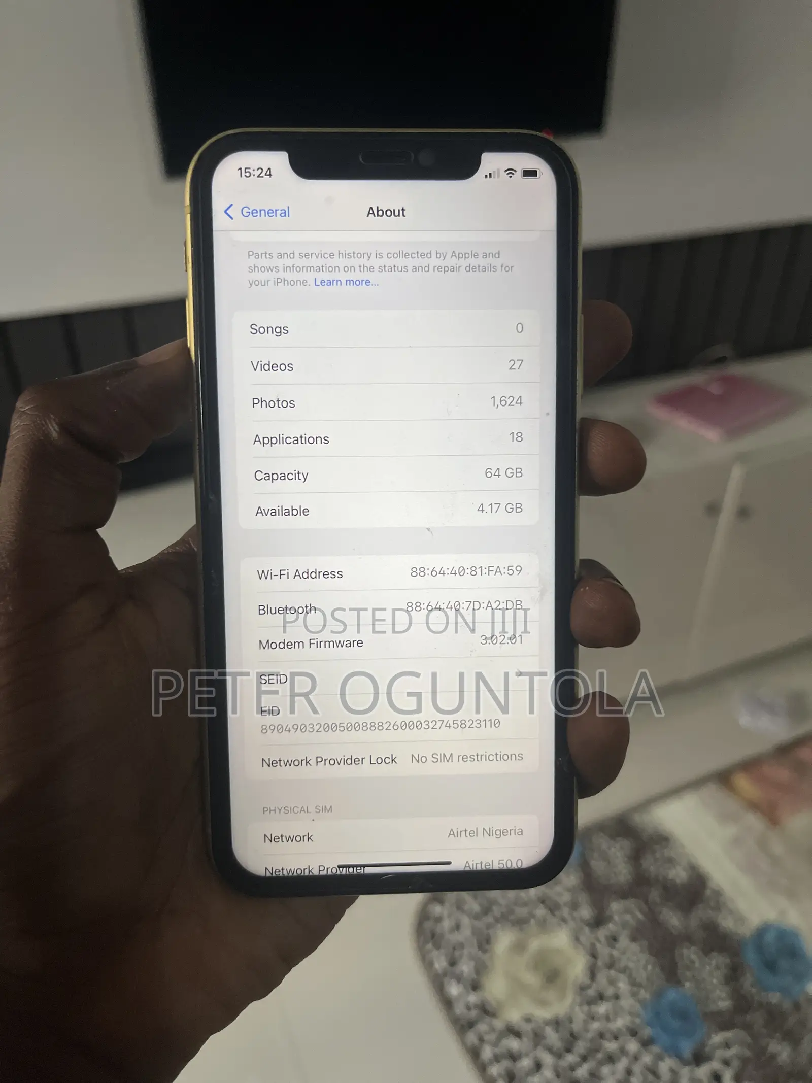 Apple iPhone 11 64 GB Yellow