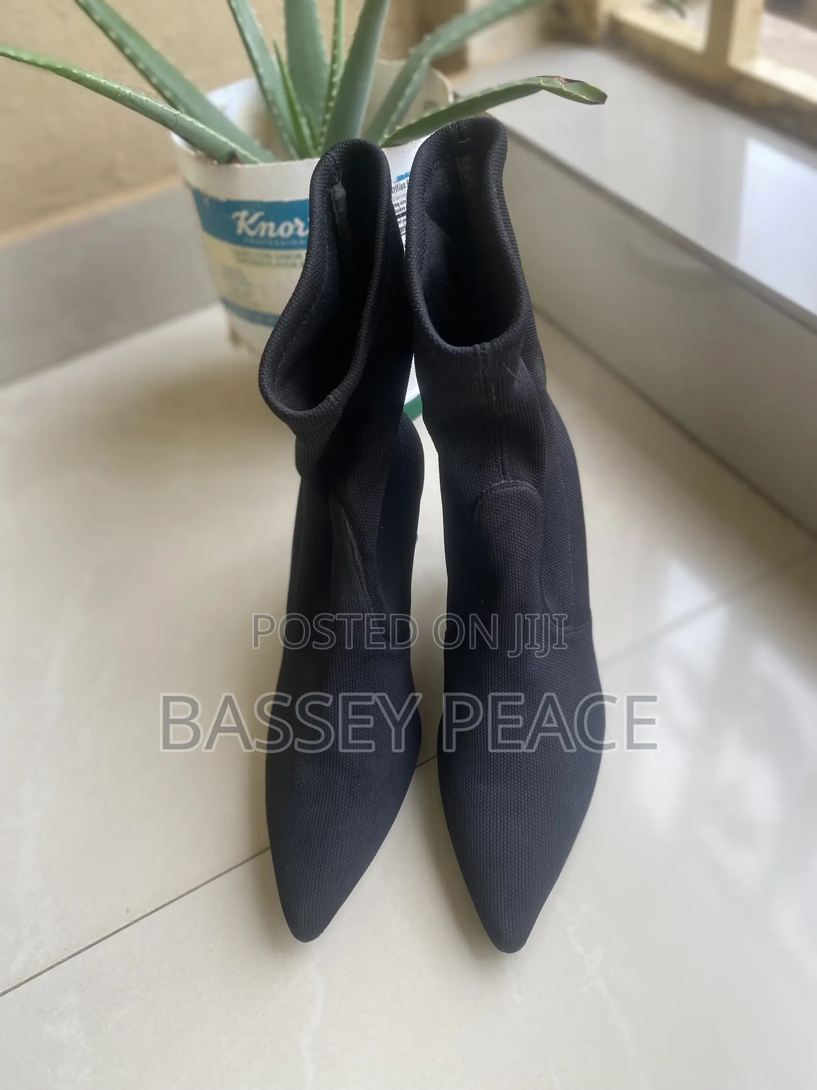 Black Pointed Toe Ankle Boots