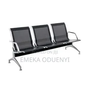 Reception Waiting Room Chair - Black