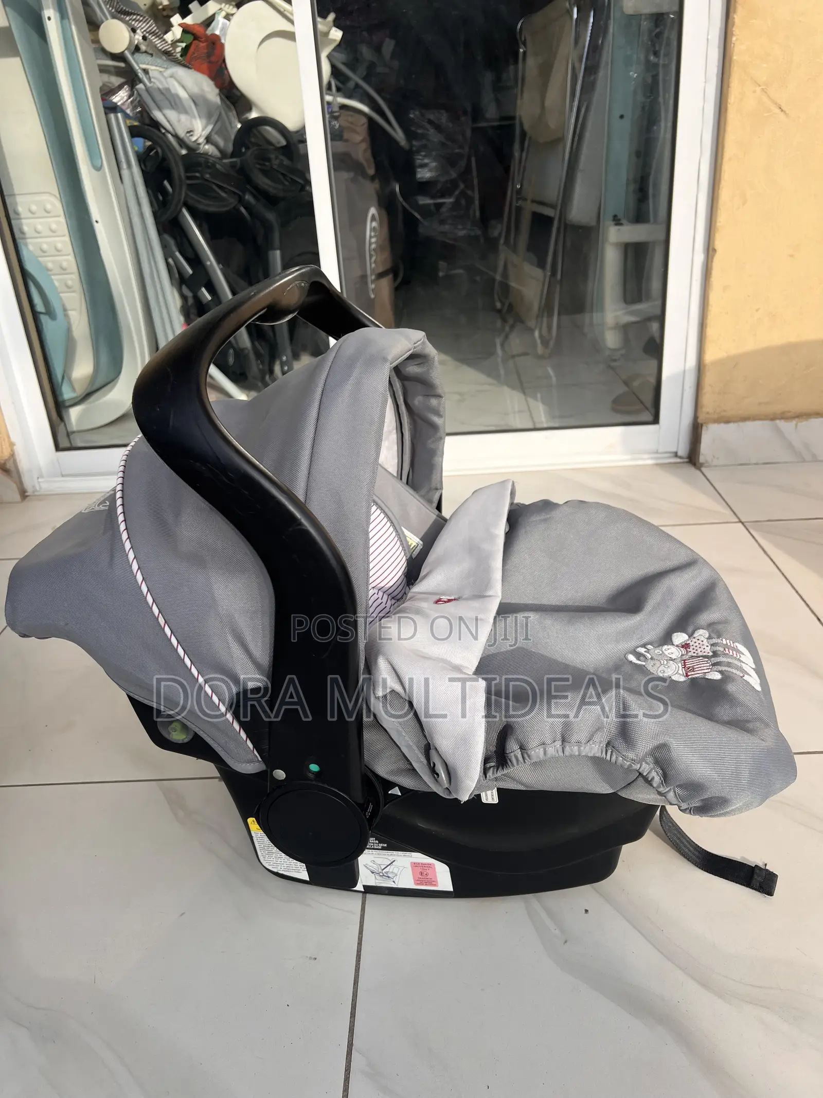 Solid Imported Infant Carrier Car Seat With Cover