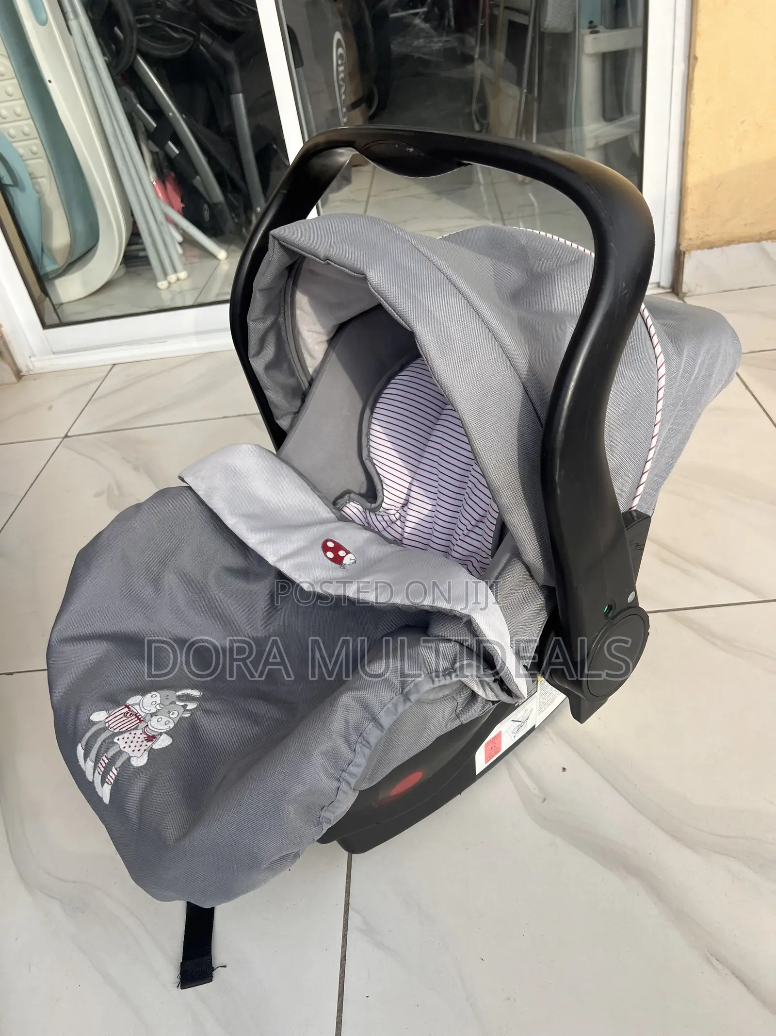 Solid Imported Infant Carrier Car Seat With Cover