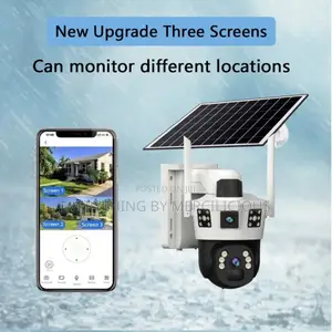 V3 Dual Lens Td35 Solar 4g and Wifi Surveillance CCTV Camera