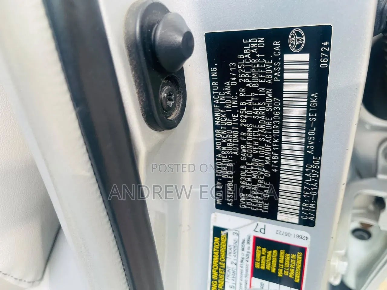 Toyota Camry 2014 Silver