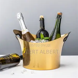 Stainless Steel Wine Champagne Bowl Gold
