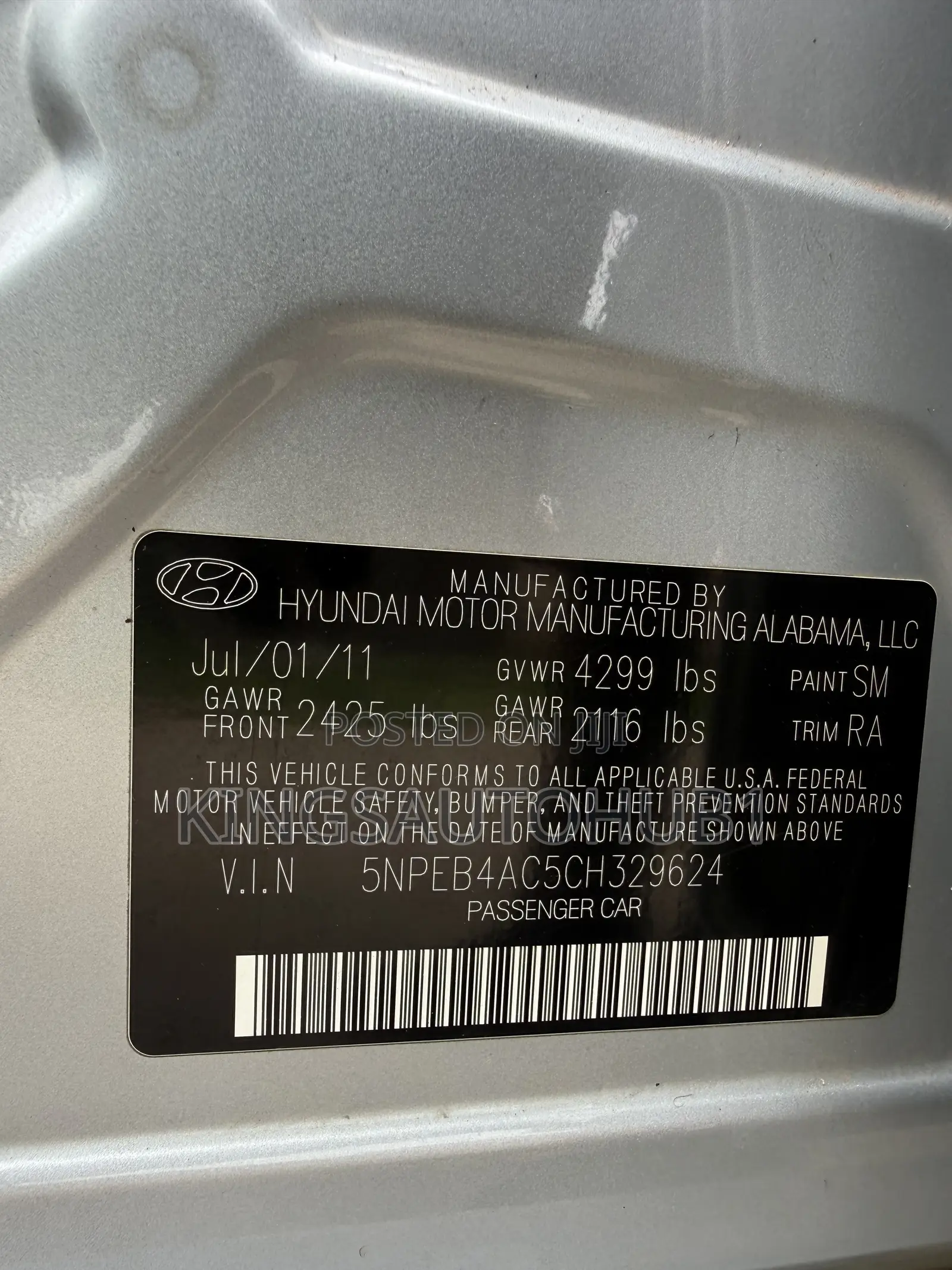 Hyundai Sonata 2011 Silver